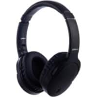 Groove-e Wired & Wireless Headphones Over-the-ear USB with Bluetooth with Microphone Stereo GVBT750BK Black