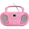 Groov-e Portable Cd Radio Boombox GVPS733/BE Pink