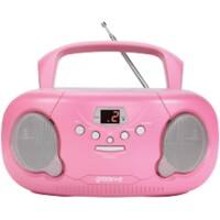 Groov-e Portable Cd Radio Boombox GVPS733/BE Pink