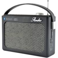 Lloytron DAB+ FM Portable Stereo Radio with Bluetooth - Black