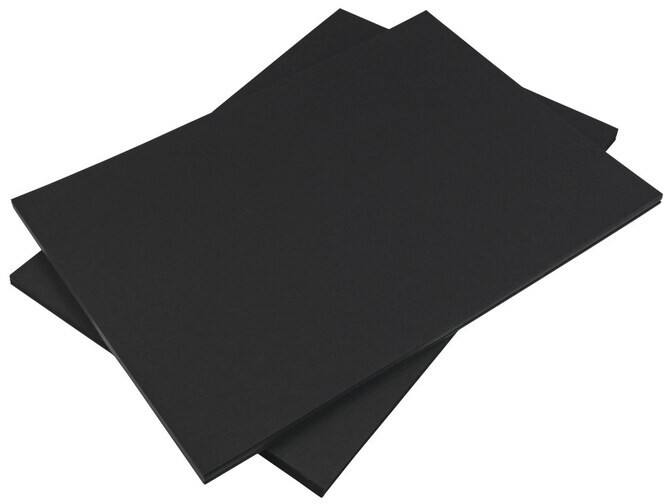 Tutorcraft A4 Coloured Paper Black  270 gsm Uncoated 200 Sheets
