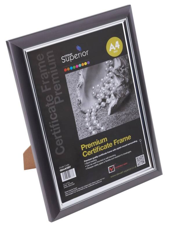 Seco A4 Frame Smoke Grey SMKA4CERT 26 (W) x 26 (D) x 2.2 (H) cm SMKA4CERT