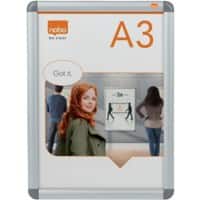 Nobo Poster Frame Sign Holder with Snap Frame A3 Display, 34.1 x 46.8cm
