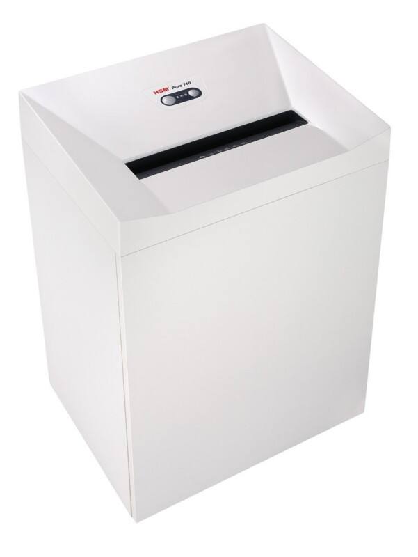 HSM Pure Shredder 22 Sheets Cross Cut Security Level P-4, O-3, T-4, E-3, F-1 145 L 740