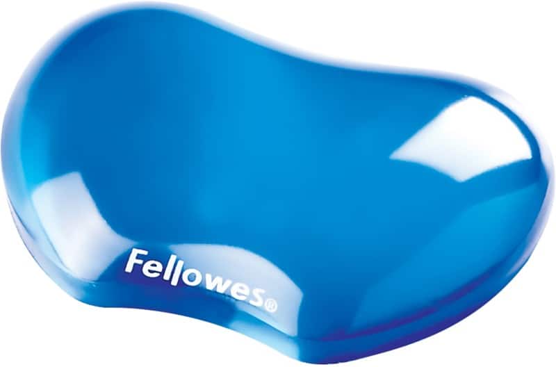 Fellowes Wrist Rest Crystal Gel Flex Blue
