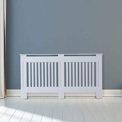 Outsunny Radiator Cover White MDF 190 x 1520 x 810 mm