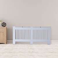 Outsunny Radiator Cover White MDF 190 x 1720 x 810 mm