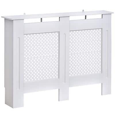 Outsunny Radiator Cover White MDF 190 x 1115 x 820 mm