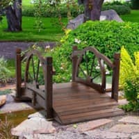 Outsunny Garden Bridge Brown 152 x 68 x 52.5 cm