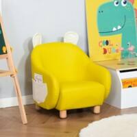 Homcom Kids Sofa Yellow  590 x 50 mm