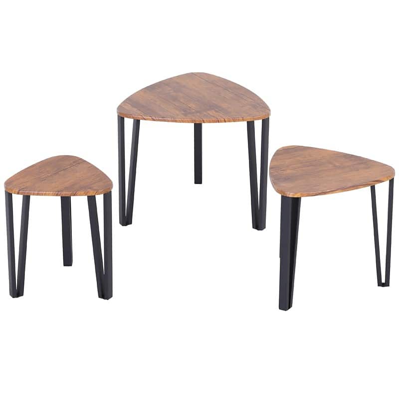Homcom Set of 3 Coffee Table Grain 454 x 54.2 x 542 mm