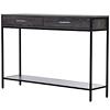 Homcom Industrial Table with Two Drawer Grey Tone Effect 1,200 x 81.5 x 815 mm