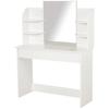 Homcom Writing Desk with Mirror and drawers White 1,080 x 400 x 1,420 mm