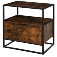 Homcom Industrial Side Table with Drawer 730 x 76 x 760 mm