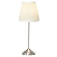 Homcom Modern Lamp with Pleated Fabric White and Silver 220 x 57 x 570 mm