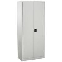 Vinsetto Regular Door Cupboard 4 Shelves Lockable 800 x 400 x 1,750 mm Cream, White