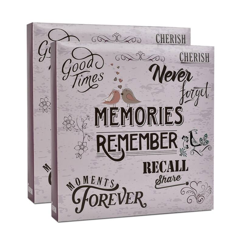 ARPAN Photo Album AL-2279-X2 Light Purple Pack of 2