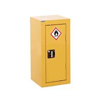 GPC Hazardous Substance Floor Cupboard Single Door with 1 Shelf Yellow 350 x 300 mm