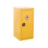 GPC Hazardous Substance Floor Cupboard Single Door with 1 Shelf Yellow 460 x 460 mm