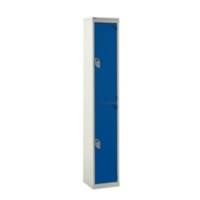 GPC Express Locker 2 Tier Grey Body Blue Doors 1800 x 300 x 300 mm