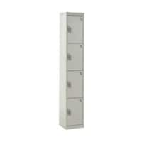 GPC Express Locker 4 Tier Grey Body Grey Doors 1800 x 300 x 300 mm