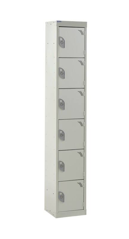 GPC Express Locker 6 Doors 1 nest Key lock 300 x 300 x 1,800 mm Grey