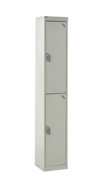 GPC Express Locker 2 Doors 1 nest Key lock 300 x 450 x 1,800 mm Grey