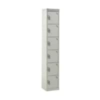 GPC Express Locker 6 Doors 1 nest Key lock 300 x 450 x 1,800 mm Grey