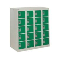 GPC Personal Effect Locker 5 Doors 4 nests Key lock 900 x 380 x 940 mm Grey