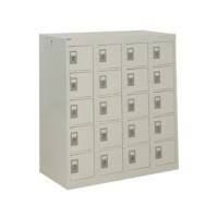 GPC Personal Effect Locker with 20 Compartments Grey Body Grey Doors 940 x 900 x 380 mm