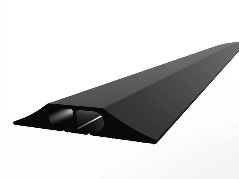 GPC Double Channel Cable Protector 9000 x 83 x 14 mm Black