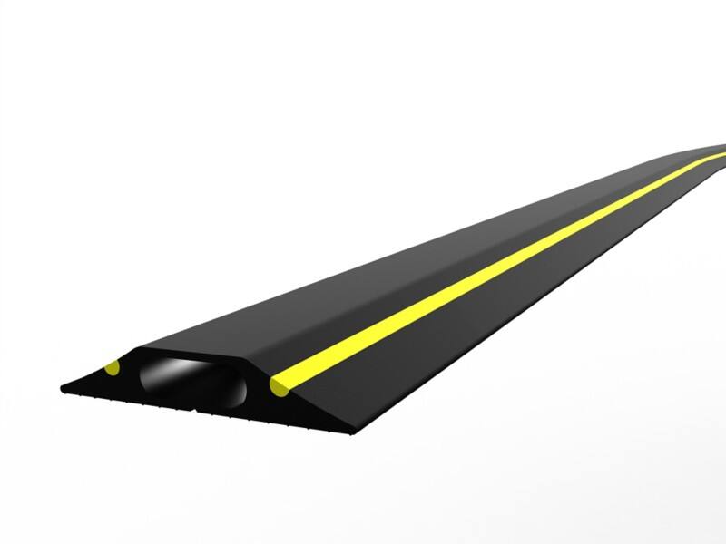 GPC Single Channel Cable Protector 9000 x 83 x 14 mm Black, Yellow