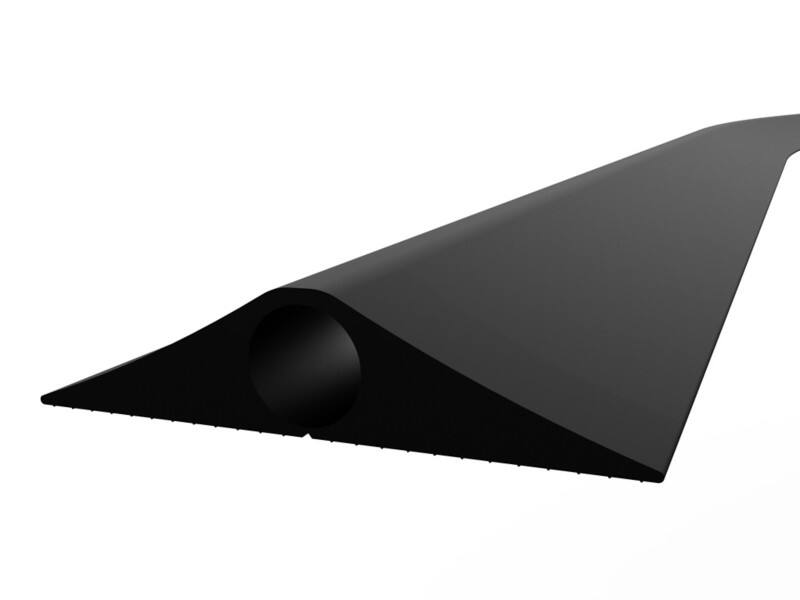 GPC Heavy Duty Single Channel Cable Protector 9000 x 127 x 28 mm Black