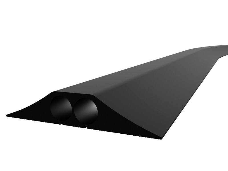 GPC Heavy Duty Double Channel Cable Protector 4500 x 156 x 30 mm Black