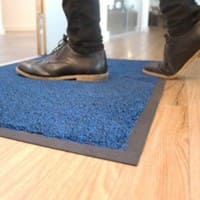 GPC Machine Washable Mat 1150 x 1750 mm Black, Blue