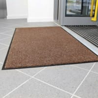 GPC Machine Washable Mat 1150 x 1750 mm Black, Brown