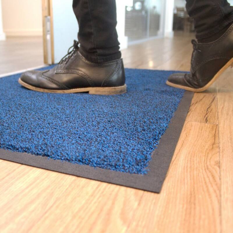 GPC Machine Washable Mat 600 x 850 mm Black, Blue