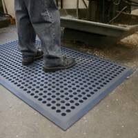 GPC Rectangular Anti-Fatigue Mat Rubber Blue150 x 90 cm