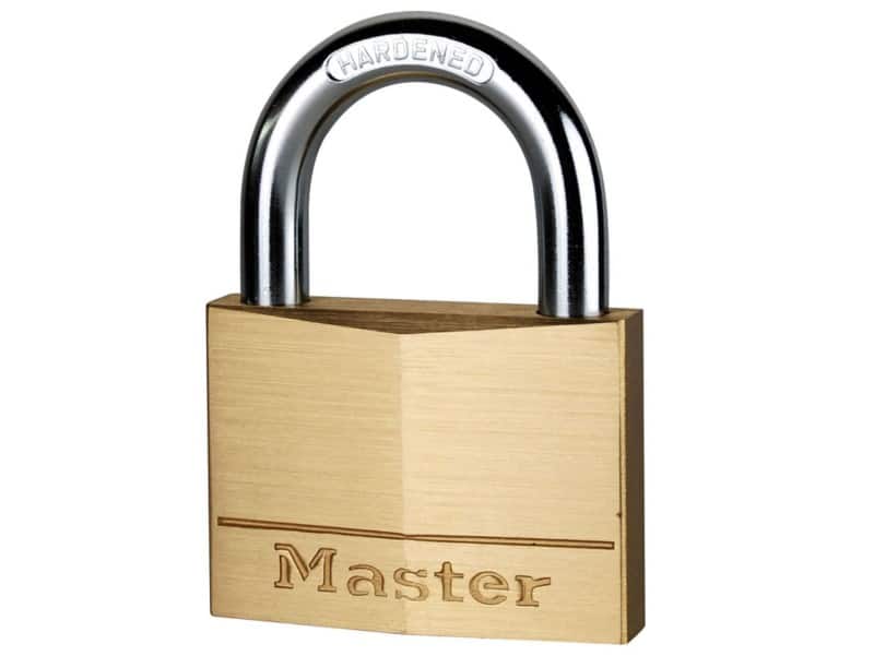 Master lock Padlock 160EURD 6 x 8.2 cm Key lock Brass Gold