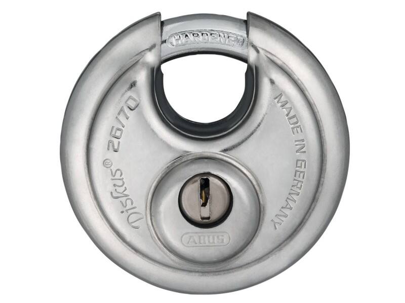 ABUS Discus Padlock Keys 26/70 7.1 x 7.1 cm Silver 1 x Discus Padlock
