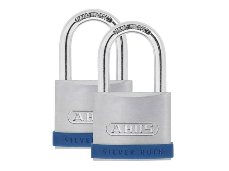 ABUS Padlock Keys 5.3 x 9 cm Silver 2 x Padlock