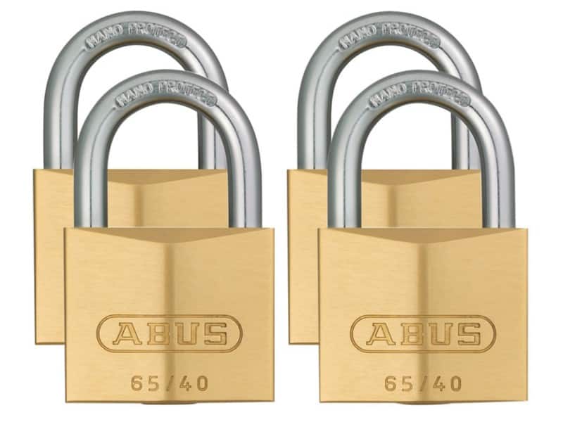 ABUS Padlock Keys 65/40 4 x 6.2 cm Gold 4 x Padlock