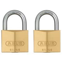 ABUS Padlock Keys 65/40mm 4 x 6.2 cm Gold 1 x Twin Carded Padlock