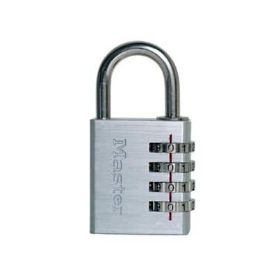 Master lock Padlock 7640EURD 4 x 7.8 cm Combination Aluminum Grey