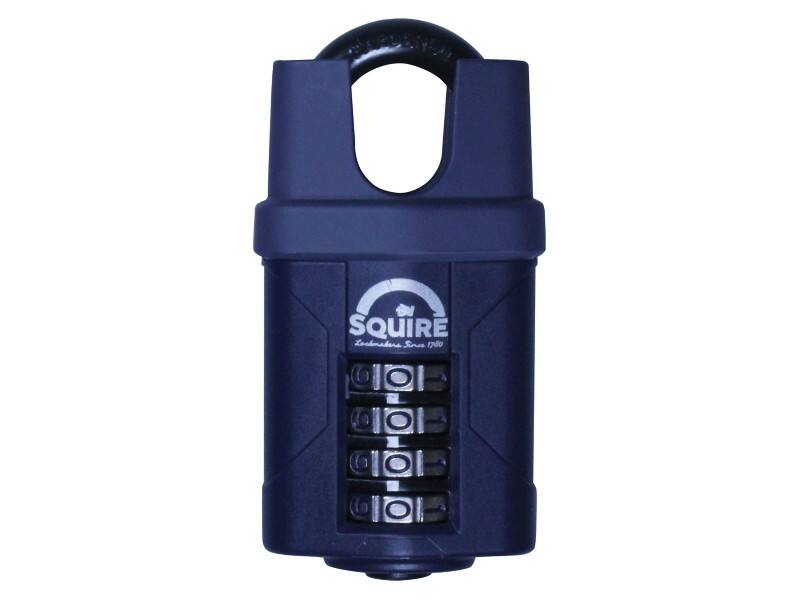 Squire Padlock Combination CP50CS Dual Compound Cover Blue 1 x Combination Padlock