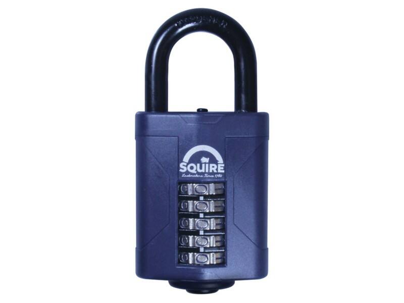 Squire Padlock Combination CP60 Dual Compound Cover Blue 1 x Combination Padlock
