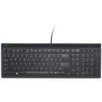 Kensington Advance Fit Wired Full-Size Slim Keyboard K72357UK QWERTY 2 m USB-A Cable Black