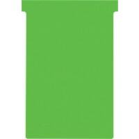 Nobo Size 4 T-Cards Green Pack of 100