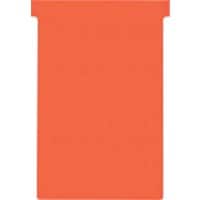 Nobo Size 4 T-Cards Red Pack of 100