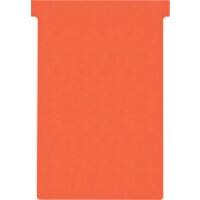 Nobo Size 4 T-Cards Red Pack of 100